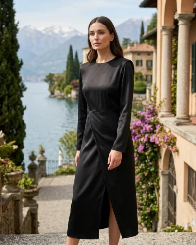 Fustan elegant i zi